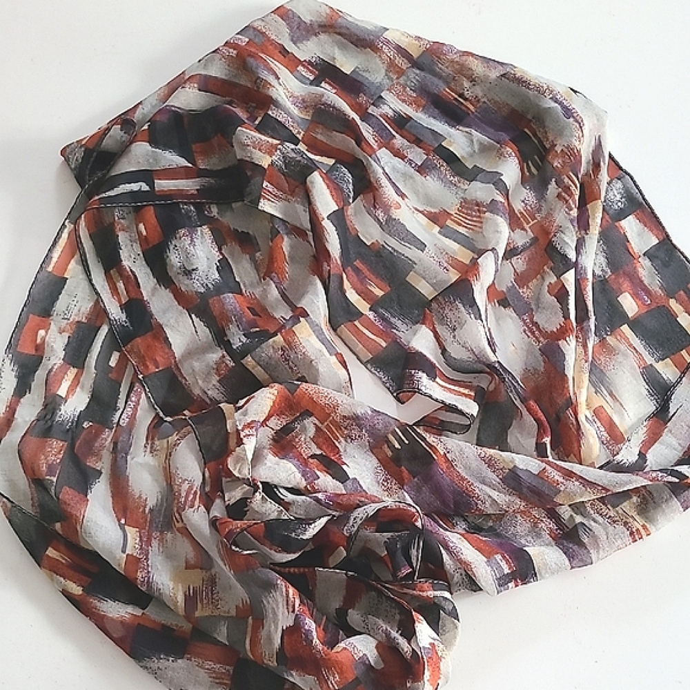 Abstract Patterned Scarf - image 1